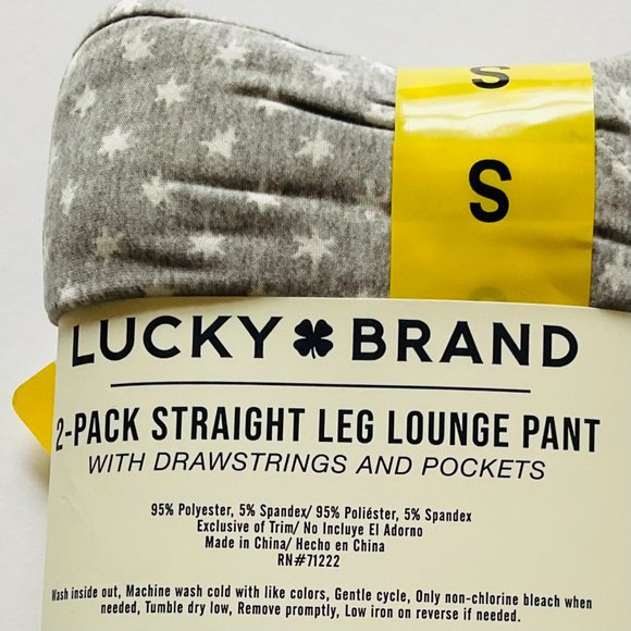 LUCKY BRAND Women's Lounge Pants 2 Pair NIP Size S 4-6 - Picture 4 of 9